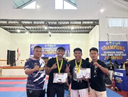 Dua Personel Polres Merangin Sabet Medali di Kejurprov Karate FORKI Jambi Tahun 2025